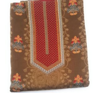 Unstitched Woolen Salwar Suit With Pashmina Shawl (Dupatta)